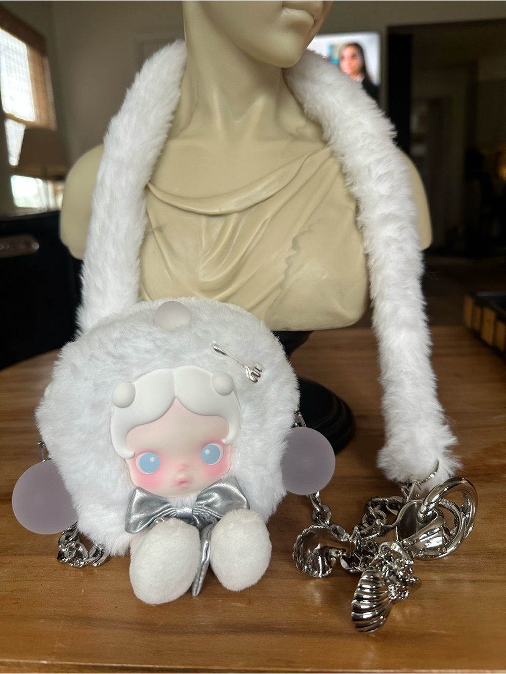 SKULLPANDA The feast begins series mini bag The sugar tongs like new popmart